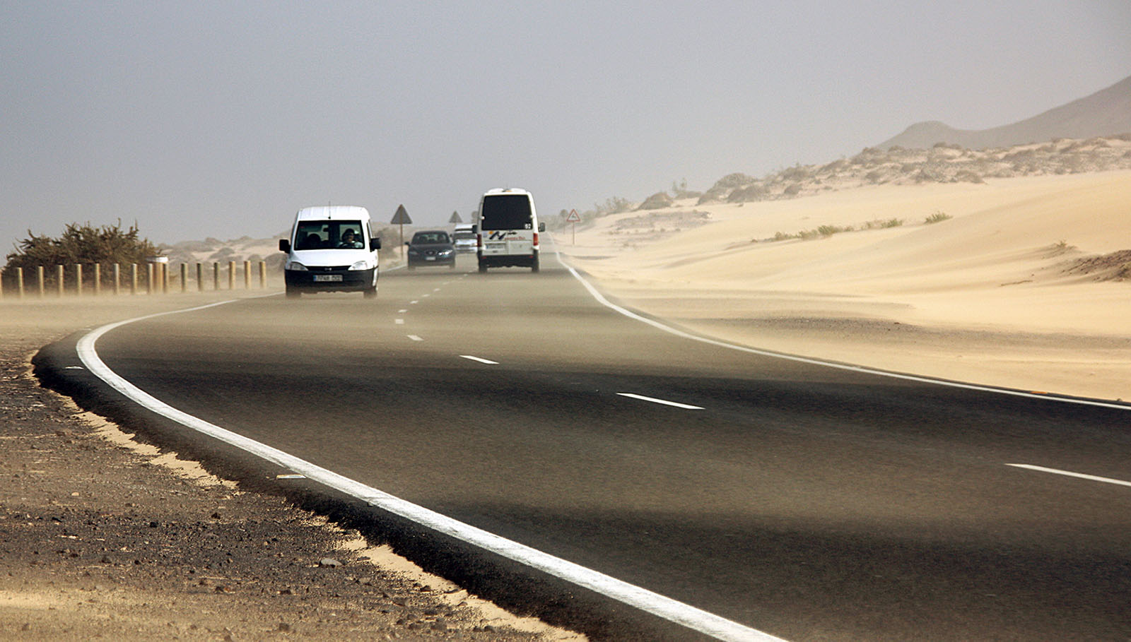 Fuerteventura Hauptstraße nach Corralejo